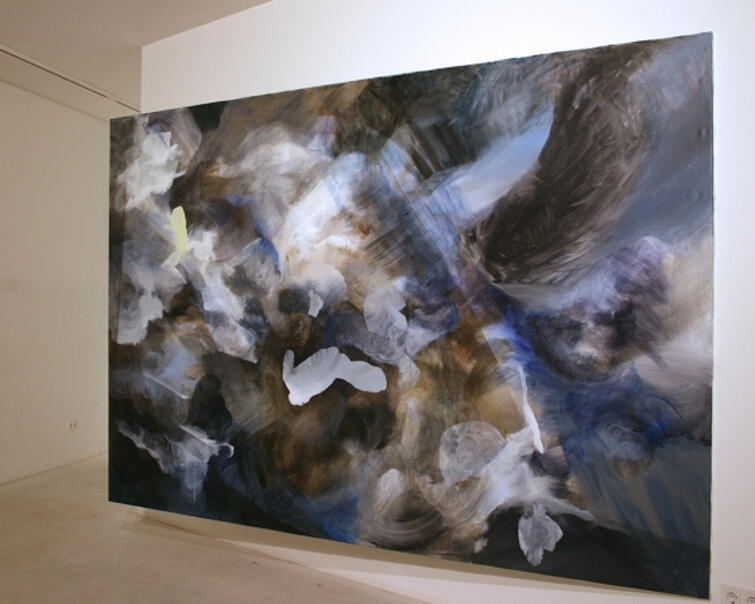 Olga Lewicka, instalacja 'Cloud Studies. Mapping a Prospective All-Embracing Structure #2”, wystawa w Berlinie w 2012 r.