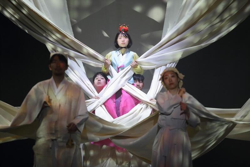 'Cho-Hon', czyli 'Przyzywanie duchów', koreański spektakl został wystawiony w GTS w środę, 7 lutego 2018 r.