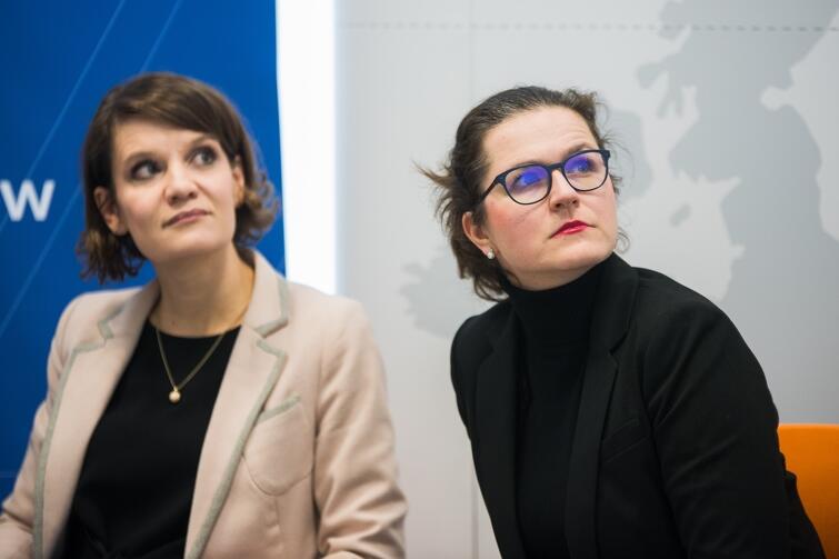 Od lewej: wiceprezydent Gdyni ds. gospodarki Katarzyna Gruszecka-Spychała i Aleksandra Dulkiewicz, zastępca prezydenta Gdańska ds. polityki gospodarczej 