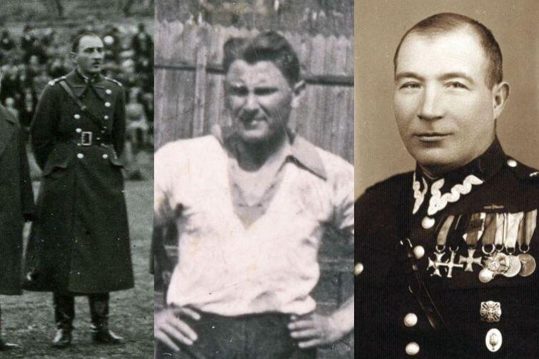 Od lewej: Kazimierz Baszniak, Tadeusz Kobel, Józef Gigiel-Melechowicz