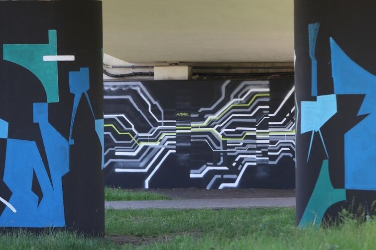 Graffiti powstały w ramach kampanii Łączy nas Gdańsk oraz Święta Młodego Miasta