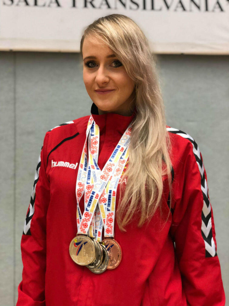 Aleksandra Przytulska z czterema medalami