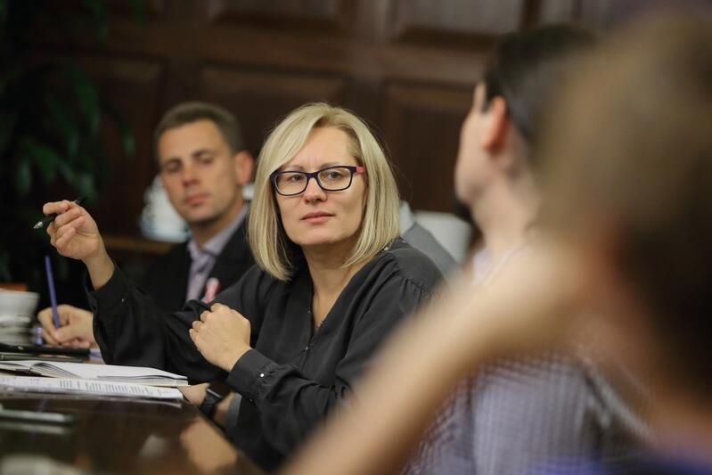 Środowe spotkanie prowadziła Sylwia Betlej z gdańskiego magistratu, która odpowiada za przygotowania kolejnych edycji Budżetu Obywatelskiego w Gdańsku
