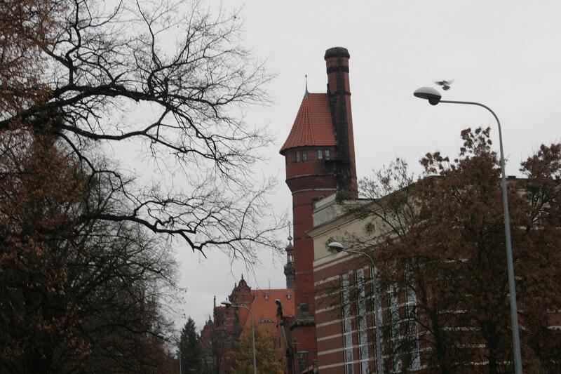 Historyczna wieża ciśnień na Politechnice Gdańskiej