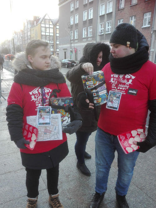 Wolontariusze na ulicach Gdańska są od samego rana