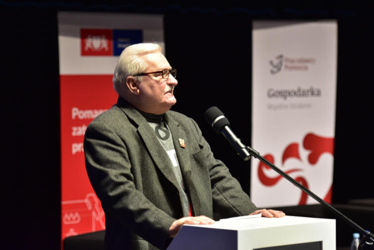 Z okazji 100-lecia Publicznych Służb Zatrudnienia przemówienie okolicznościowe wygłosił Lech Wałęsa