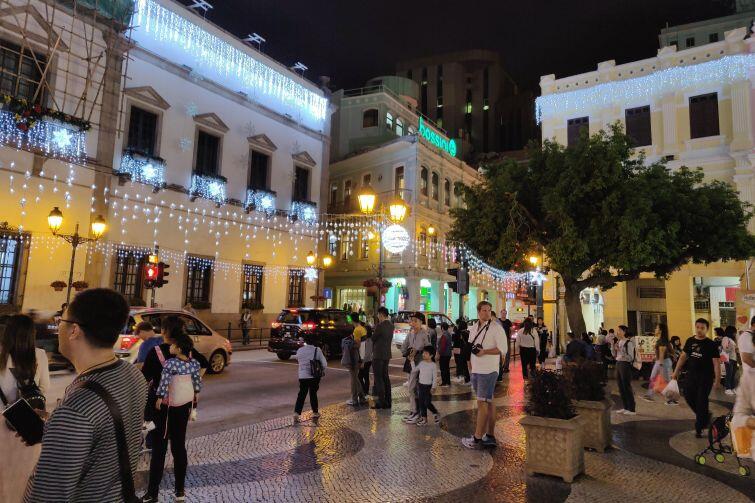 Świąteczny wystrój w byłej portugalskiej kolonii, mieście Makau, obecnie będącym częścią Chińskiej Republiki Ludowej 