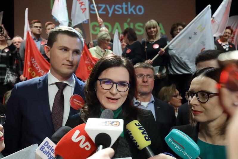 Aleksandra Dulkiewicz po głosowaniu w swoim sztabie wyborczym