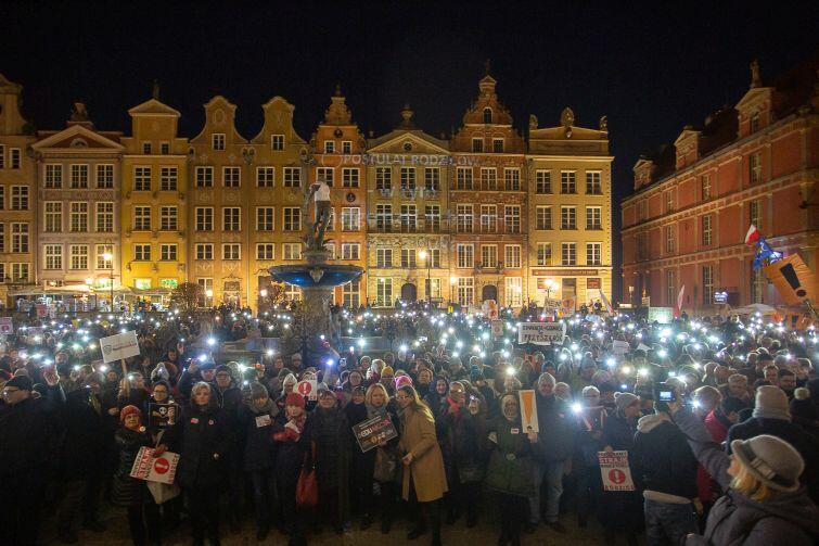 Demonstracja w Gdańsku zgromadziła kilkaset osób