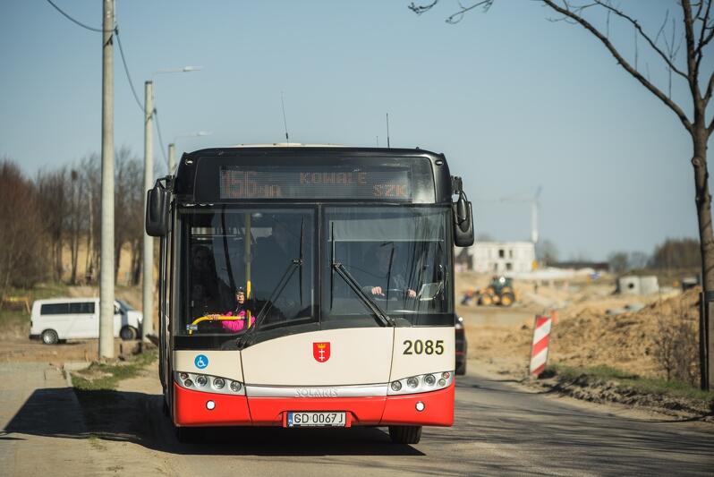 Ul. Jabłoniowa, autobus linii 156