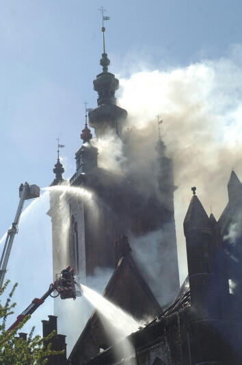 Pożar kościoła św. Katarzyny