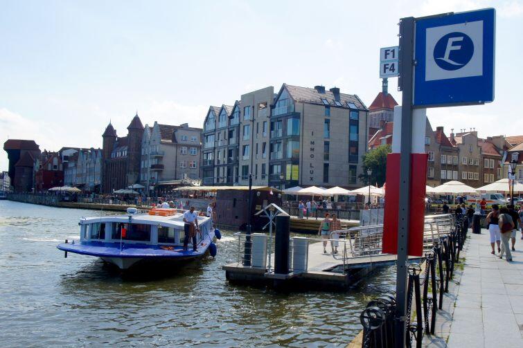 Przystanek gdańskiego tramwaju wodnego