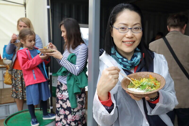 Tajskie żółte curry z ryżem to danie serwowane w ramach tegorocznej kuchni społecznej Dnia Różnorodności w Gdańsku