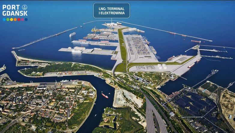 Port Centralny to ok. 1400 ha akwenu i 410 ha zalądowionej powierzchni