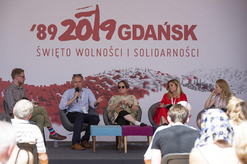 W debacie udział wzięli: Agnieszka Holland, Wojciech Przybylski, Maia Mazurkiewicz, Anna Gielewska i Piotr Górski