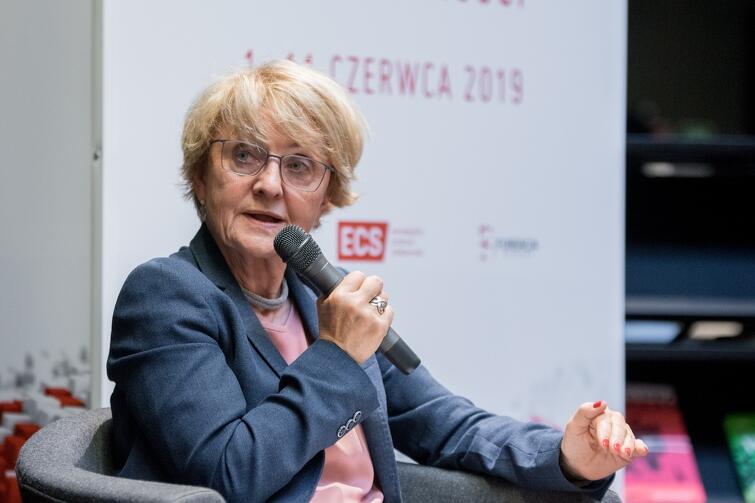 Danuta Hübner w sobotę, 8 czerwca, była gościem Rozmowy na temat: Czy demokracja obroni się sama?