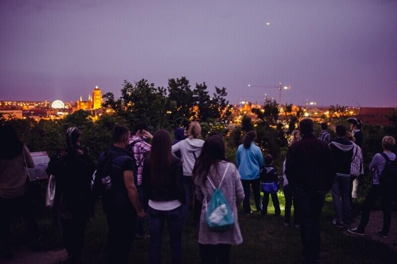 Nocna panorama Gdańska z Góry Gradowej - bezcenna