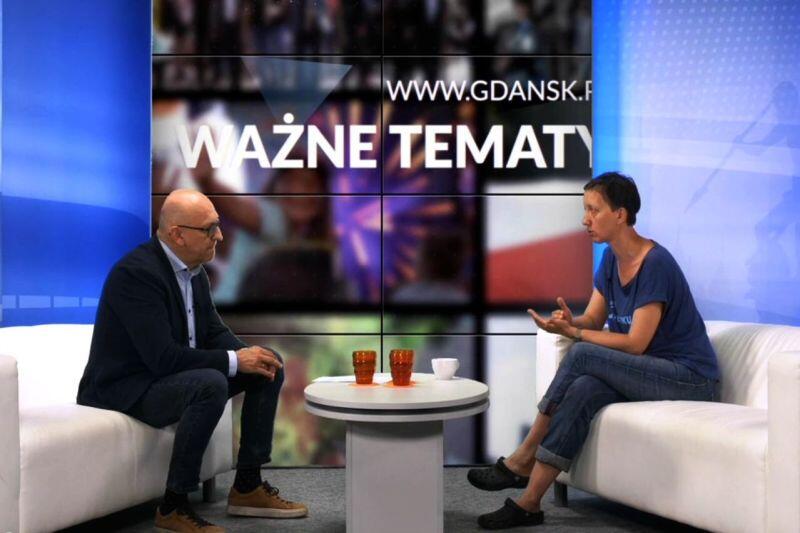 Wideoczat o czystości Bałtyku. W studiu gdansk.pl Magdalena Figura z Greenpeace Polska i Marek Wałuszko,prowdzący program