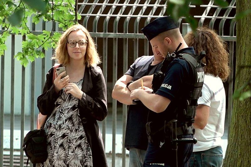 Interwencja policji na Westerplatte