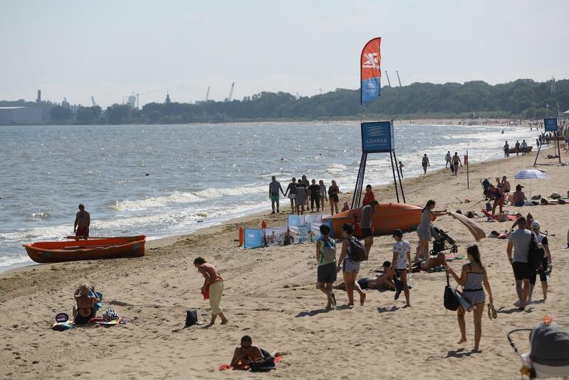Sinice na plażach w Gdańsku. Kąpiel jest zabroniona