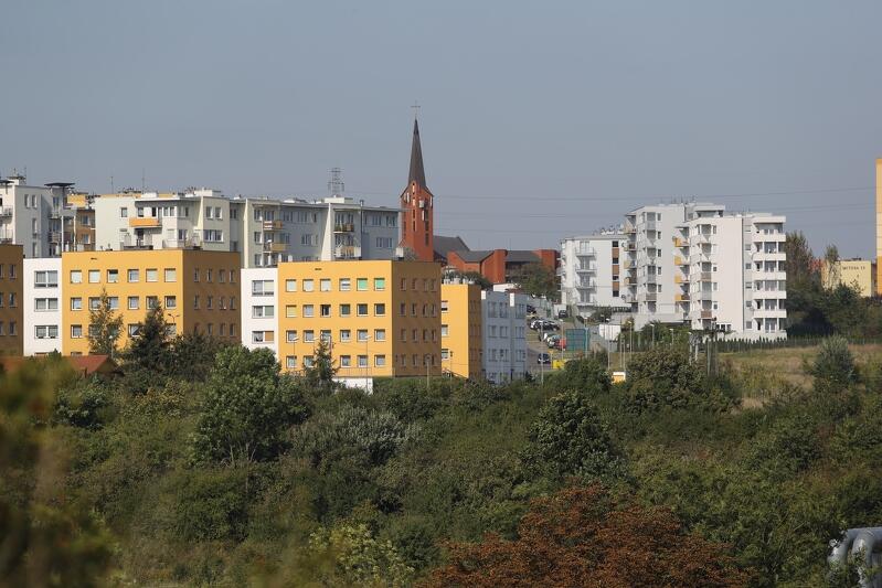 Widok na gdańską dzielnicę Chełm