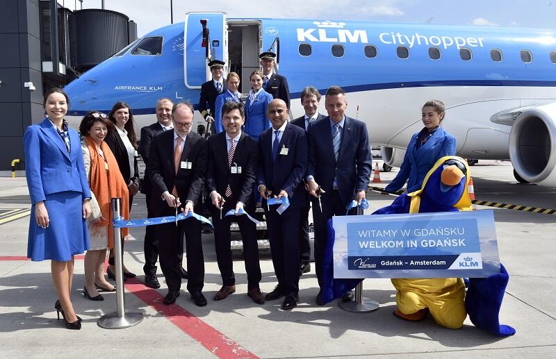 Pierwszy samolot KLM przyleciał z Amsterdamu do Gdańska 15 maja 2017 r. 