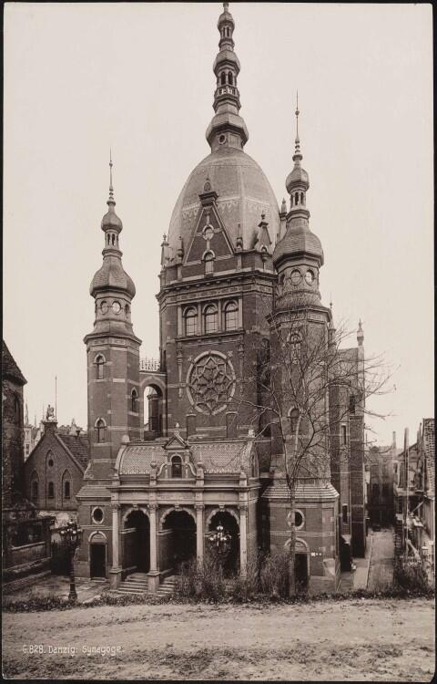 Wielka Synagoga w 1894 r., wyd. Verlag v.R. Barth in Danzig, Dr. E. Mertens & Cie Berlin