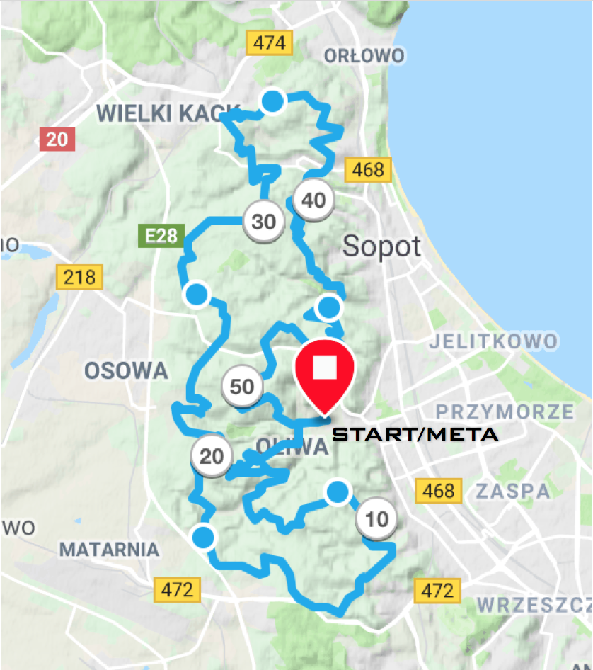 Garmin Ultra Race Gdańsk 52 km