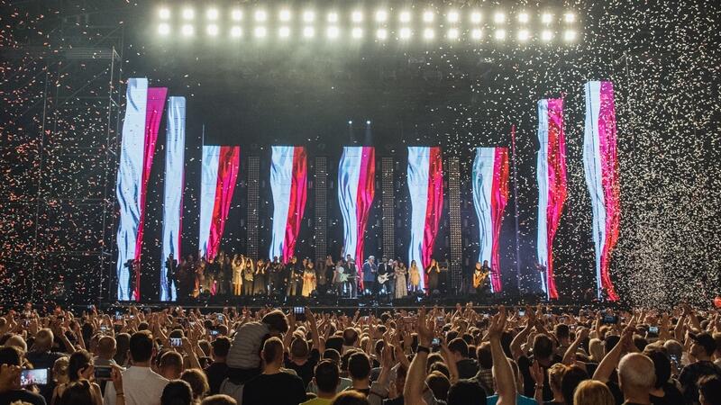Trzygodzinne widowisko obejrzało na żywo na Placu Zebrań Ludowych w Gdańsku około 30 tys. osób