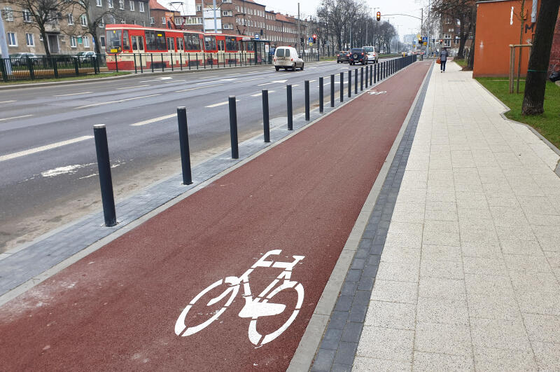 Nowa droga dla rowerów ma ok. 500 długości