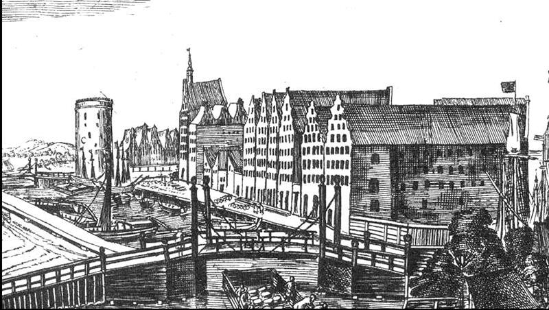 Most Stągiewny wg. Aegidiusa Dieckmana, w prawym rogu grafiki
