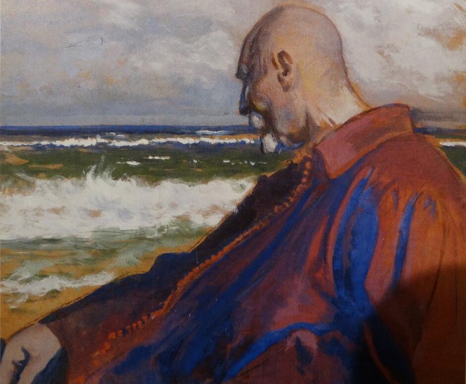Wykonany temperą ‘Autoportret’ z 1925 roku