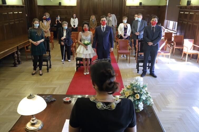 Uroczystość zaślubin odbyła się w gmachu Nowego Ratusza w Gdańsku