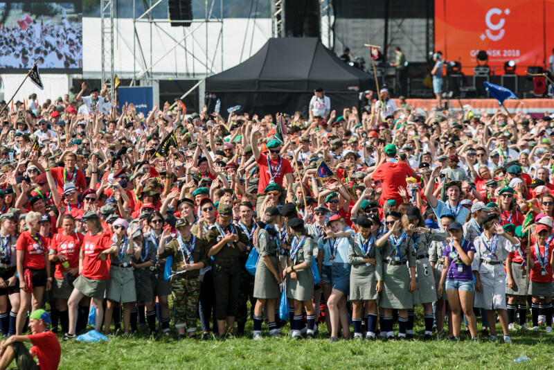 Ceremonia otwarcia Zlotu ZHP - w wydarzeniu udział wzięło 15 tys. harcerze i harcerzy