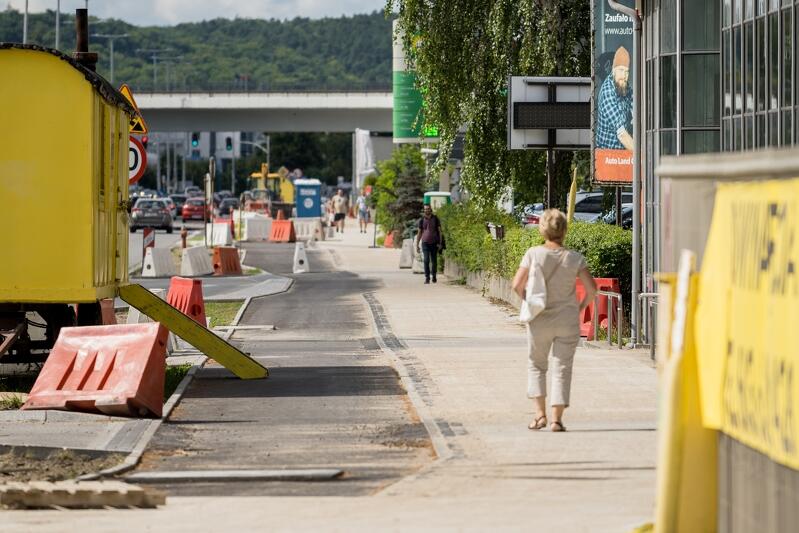 Budowa nowej drogi rowerowej wzdłuż al. Grunwaldzkiej powinna zakończyć się w najbliższych dniach
