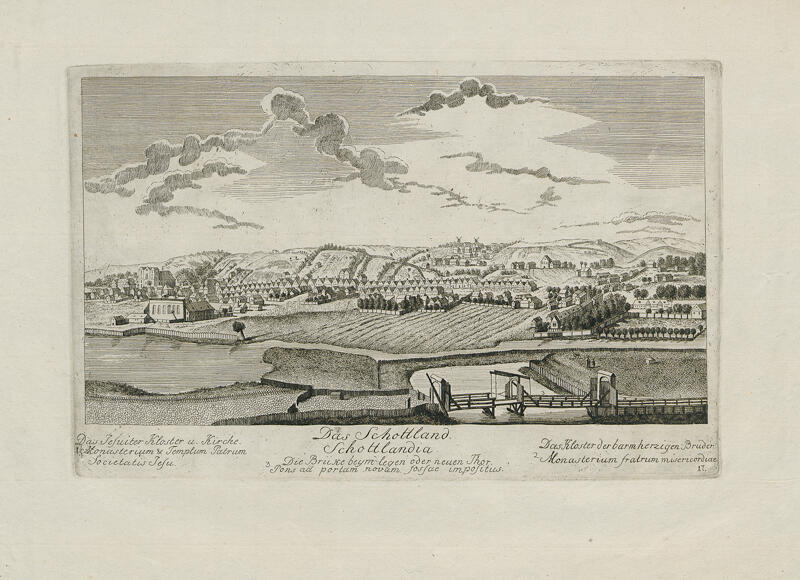 Stare Szkoty, autor rysunku: Matthaeus Deisch,1761-1765