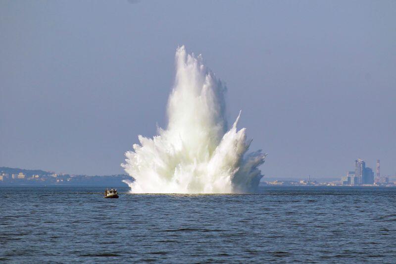 Neutralizacja pierwszej z min w wodach Zatoki Gdańskiej