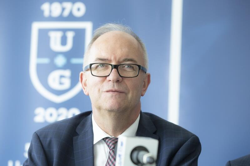 Prof. Jerzy Gwizdała rektor Uniwersytetu Gdańskiego, otwarcie Instytutu Informatyki UG, 26 września 2019