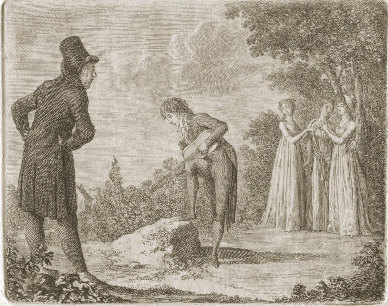 Daniel Chodowiecki „Monsieur de Vollange”, akwaforta, 1798 r., E.884, © kolekcja prywatna, Kraków