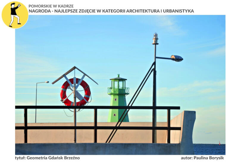 Fotografia brzeźnieńskiej latarni morskiej autorstwa Paulina Borysik przyniosła jej nagrodę w kategorii Krajobraz - architektura i urbanistyka 