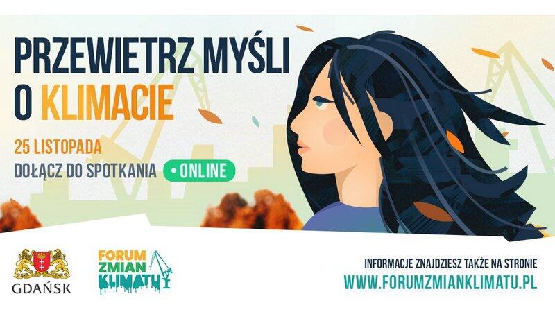 Baner promujący Gdańskie Forum Zmian Klimatu