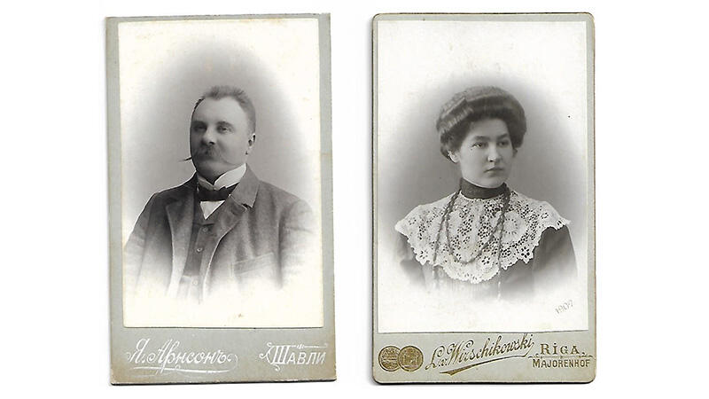 Leon i Marta Świechowscy, rodzice Kaliny Łukaszewicz - 1907 rok
