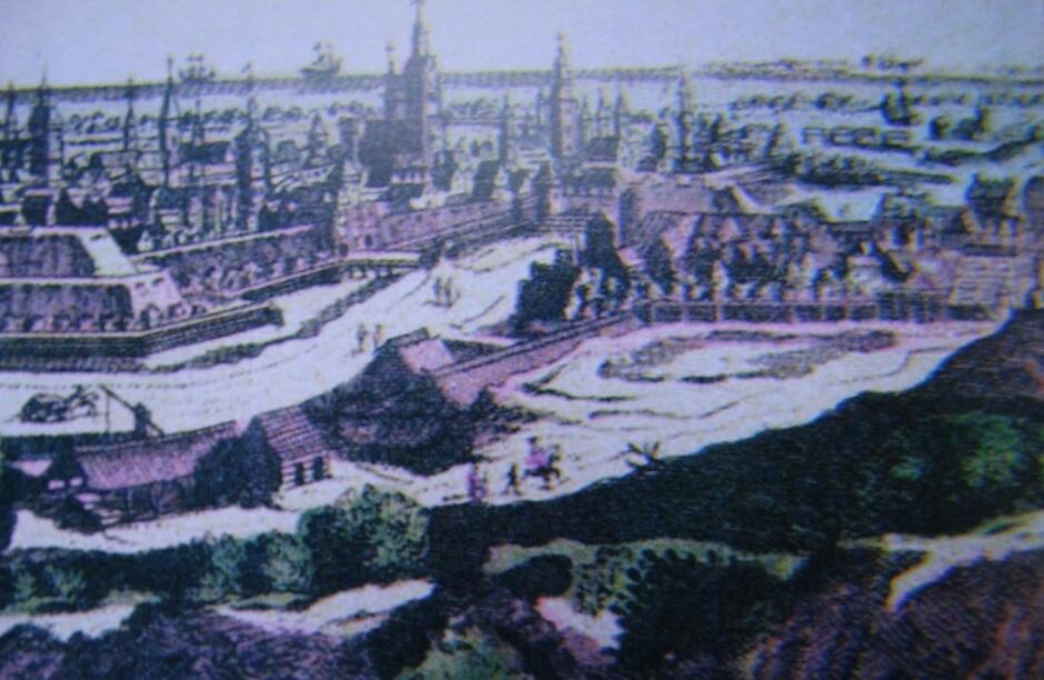 Widok kunsztu z Góry Gradowej, przełom XVIII/XIX wieku