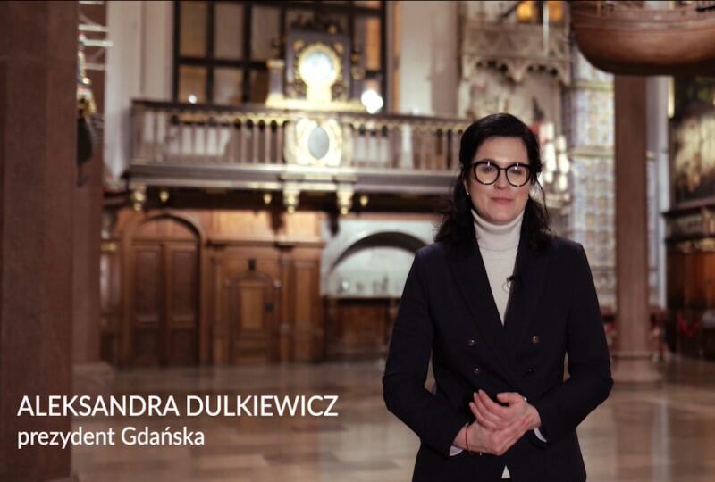 Aleksandra Dulkiewicz, prezydent Gdańska składa życzenia noworoczne mieszkańcom 