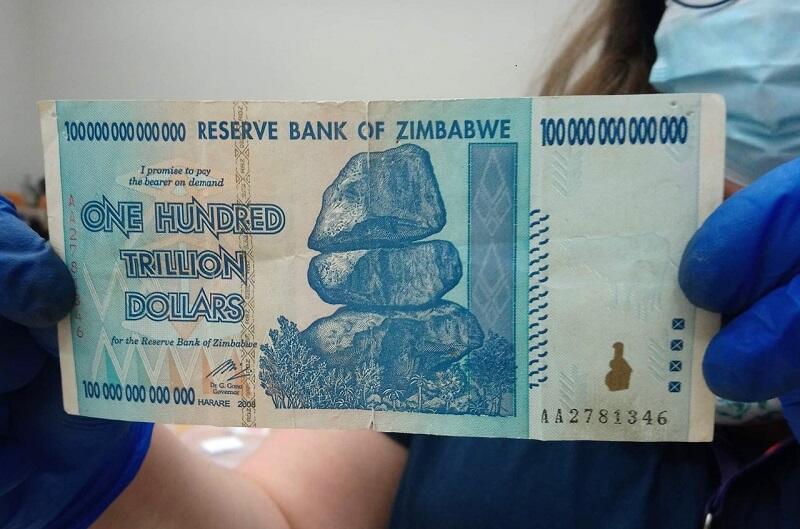 100 trylionów dolarów zimbabwańskich dolarów trafiło do puszki jednego z gdańskich wolontariuszy WOŚP