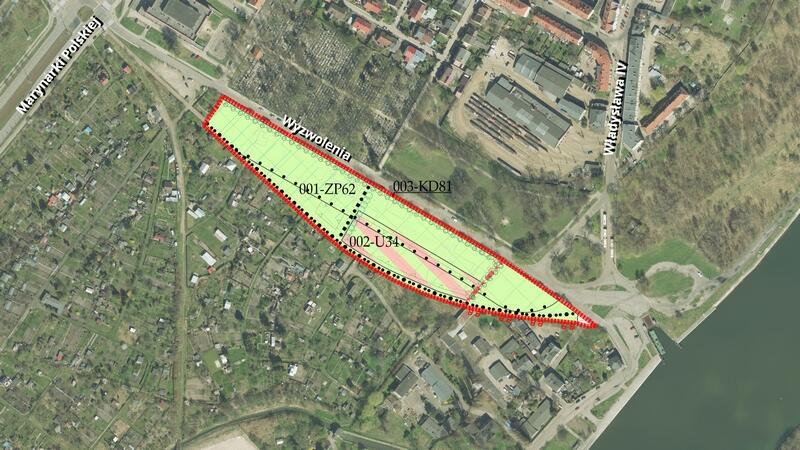 Granica planu Nowy Port rejon ulicy Wyzwolenia 41