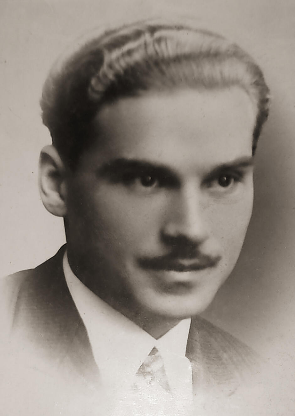 Portret Mieczysława Manowieckiego w wieku ok. 20 lat