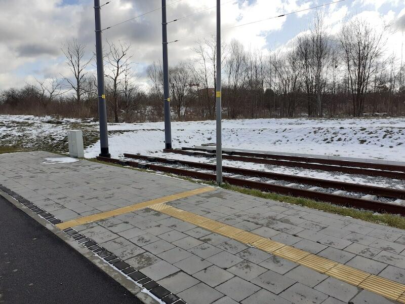 Miejsce kontynuacji linii tramwajowej Nowa Warszawska