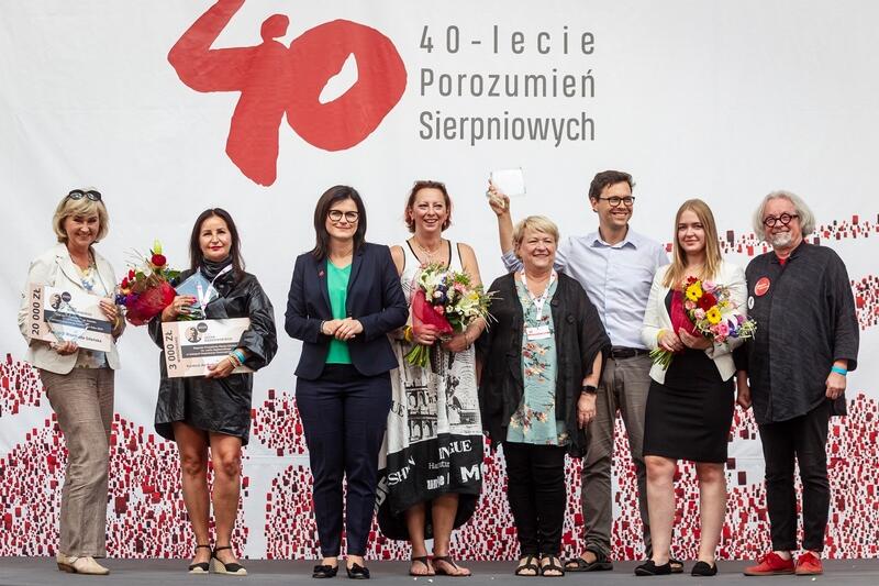 Laureaci nagród Prezydenta Gdańska im. Lecha Bądkowskiego podczas wręczania 30 sierpnia 2020 roku