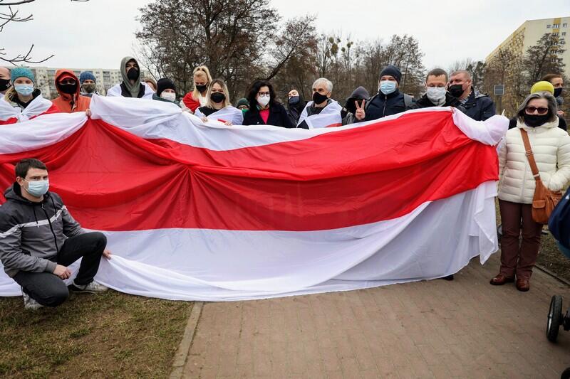 Prezydent Aleksandra Dulkiewicz ze społecznością białoruską w przeddzień Dzień Wolności Białorusi 